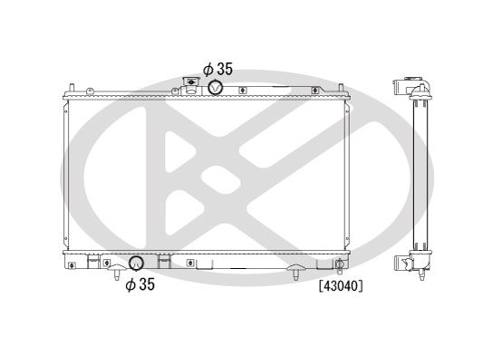 Radiator, racire motor KOYORAD PL031610