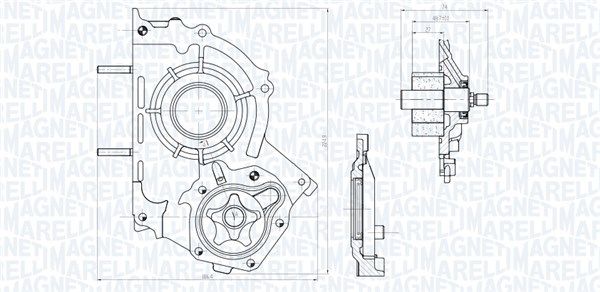 Pompa ulei MAGNETI MARELLI 351516000147