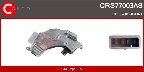 Odpor, vnitřní tlakový ventilátor CASCO CRS77003AS