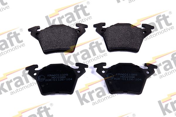 Sada brzdových destiček, kotoučová brzda KRAFT AUTOMOTIVE 6011098