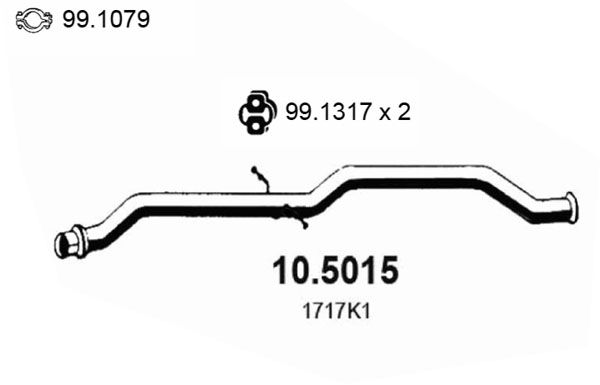 Rura wydechowa ASSO 10.5015