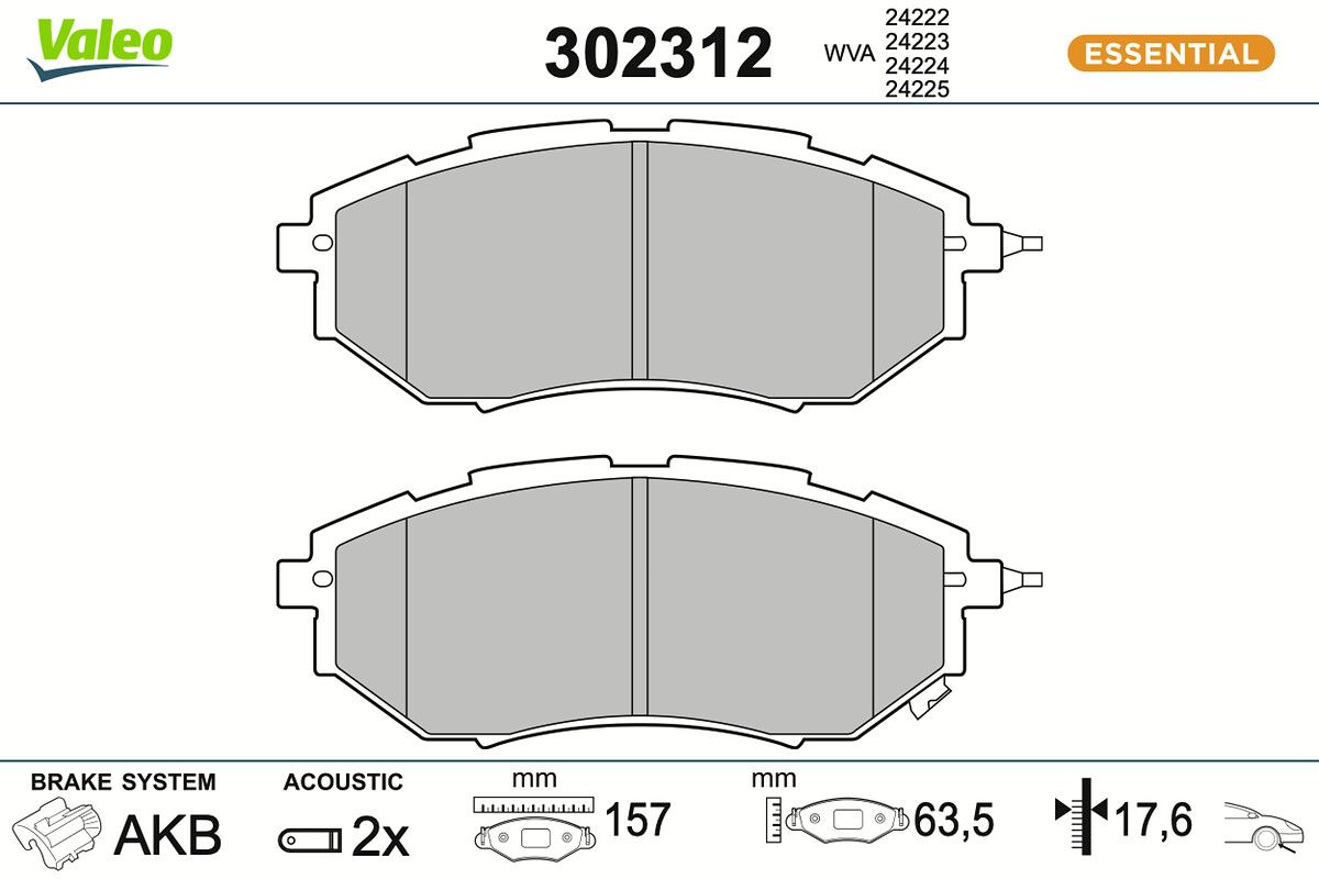 Комплект тормозных колодок, дисковый тормоз