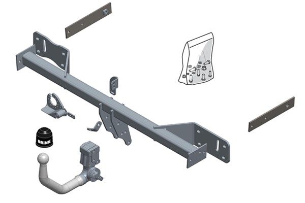 Zestaw zaczepu przyczepy BRINK 608600