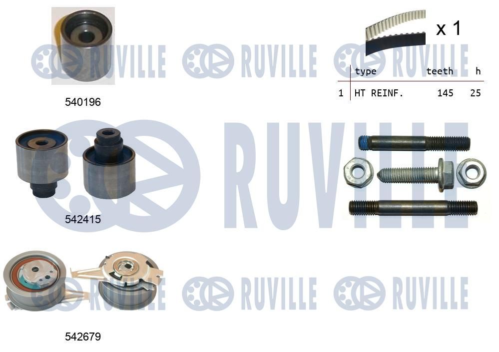 Zestaw paska rozrządu RUVILLE 550376