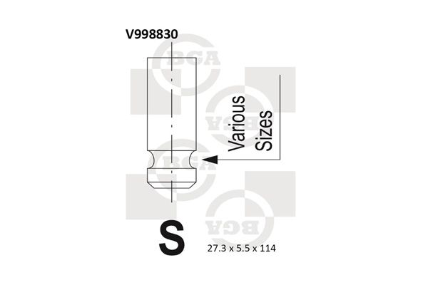 Zawór wydechowy BGA V998830