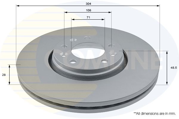 Tarcza hamulcowa COMLINE ADC1579V