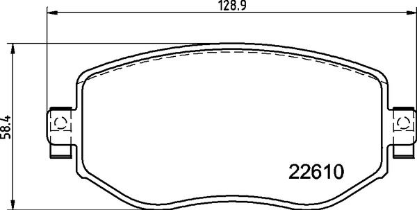 Zestaw klocków hamulcowych, hamulce tarczowe BREMBO P 68 068X