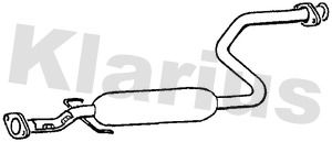 Tłumik środkowy KLARIUS 250205