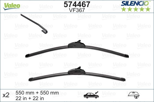 Pióro wycieraczki VALEO 574467