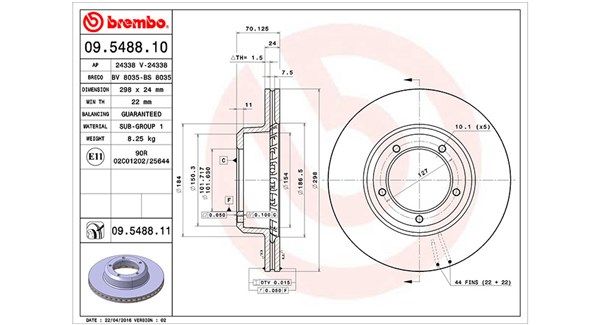 Tarcza hamulcowa MAGNETI MARELLI 360406014400