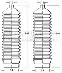 Zestaw osłon, układ kierowniczy FIRST LINE FSG3178