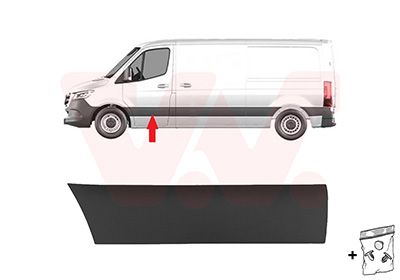 Baguette et bande protectrice, porte