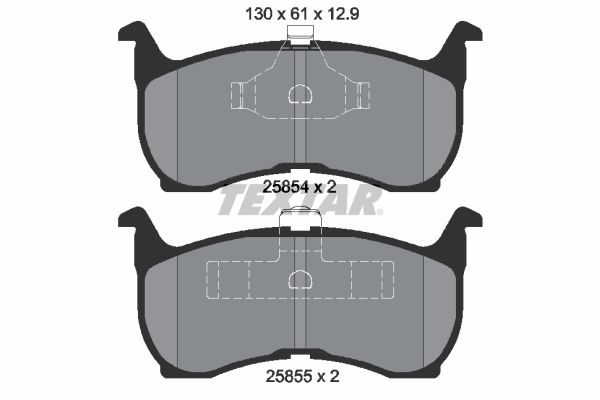 set placute frana,frana disc TEXTAR 2585401