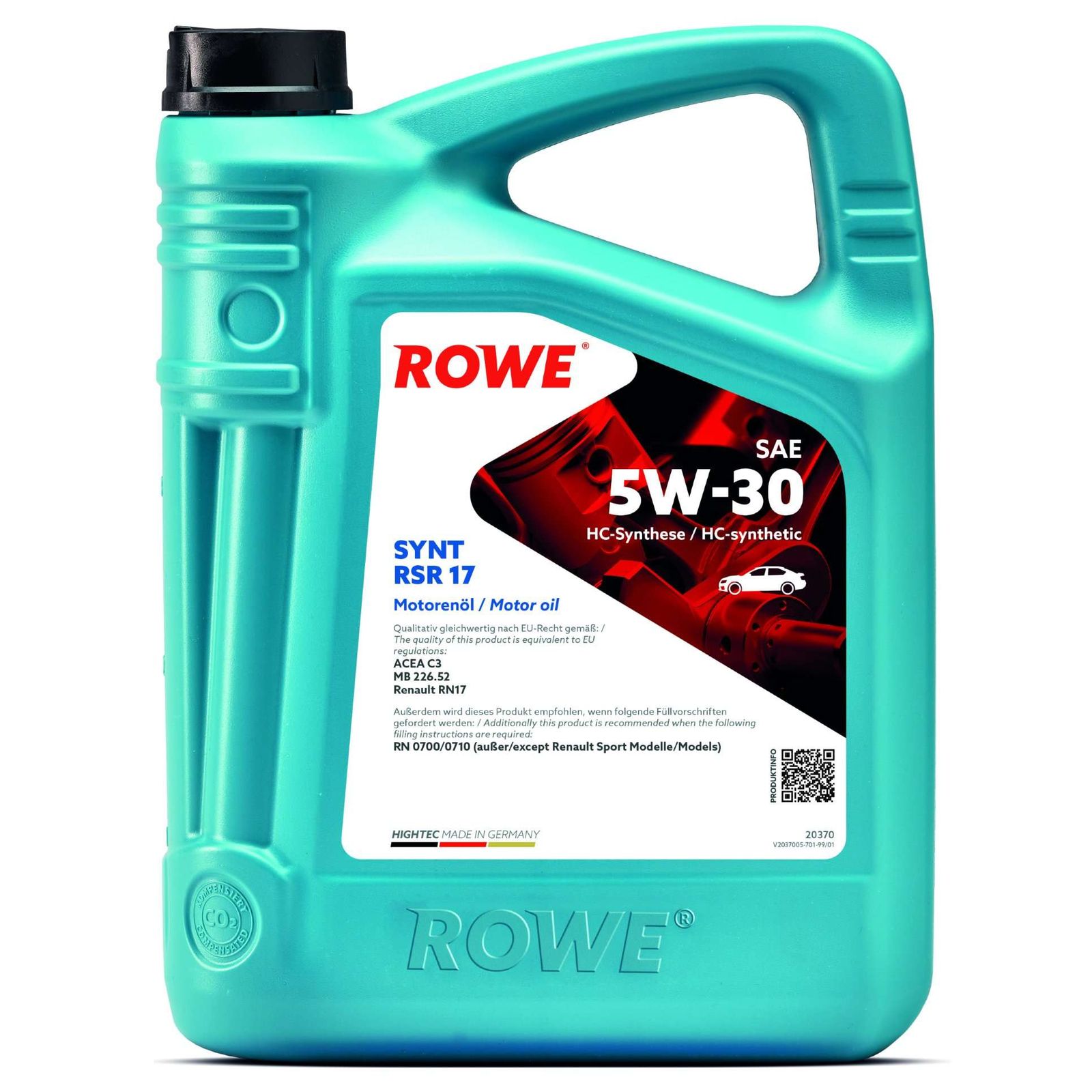 ulei de motor ROWE HIGHTEC SYNT RSR 17 SAE 5W-30 20370-0050-99