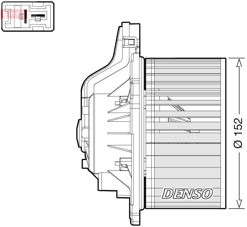 Vnútorný ventilátor DENSO DEA41015