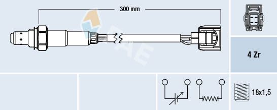 Sonda lambda FAE 77585
