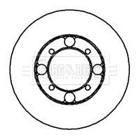 Tarcza hamulcowa BORG & BECK BBD5113