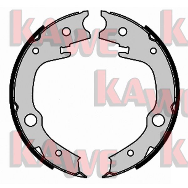 Zestaw szczęk hamulcowych, hamulec postojowy KAWE 09340