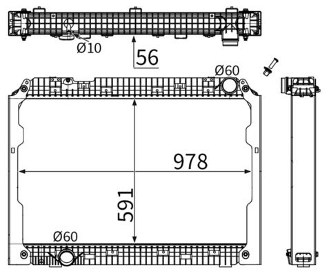 Radiator, racire motor MAHLE CR 2783 000S