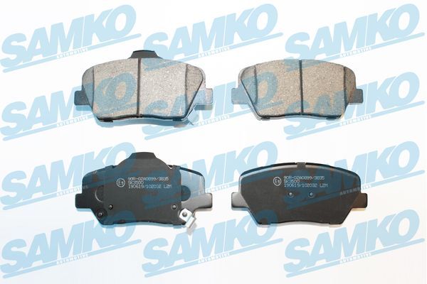 Levně Sada brzdových destiček, kotoučová brzda SAMKO 5SP2032