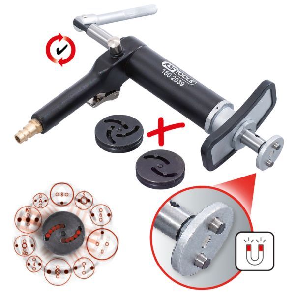 Levně Sada nářadí pro obnovu pístu třmene kotoučové brzdy KS TOOLS 150.1925
