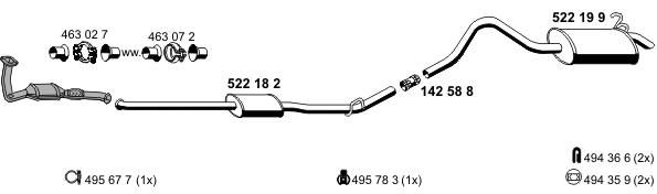 Układ wydechowy ERNST 100293