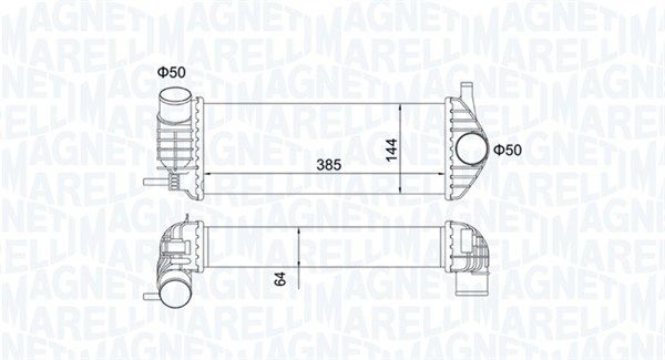 Chłodnica powietrza doładowującego MAGNETI MARELLI 351319204480