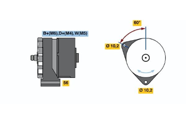 Alternator BOSCH 0 986 033 800