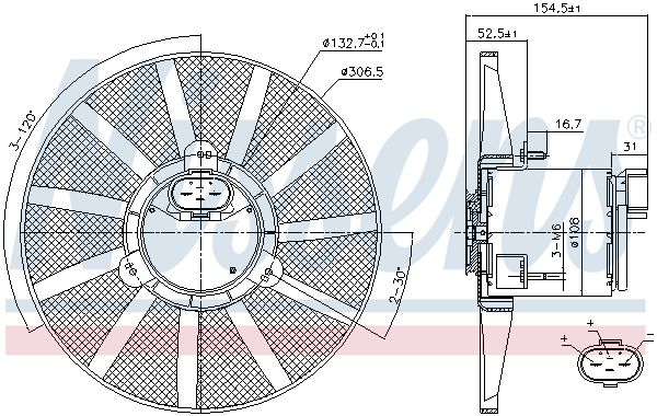 Ventilateur, refroidissement du moteur