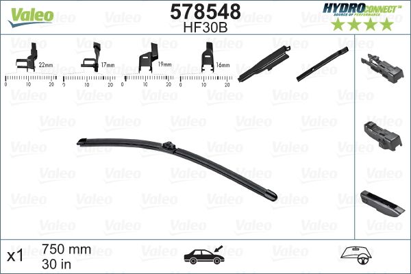 Pióro wycieraczki VALEO 578548