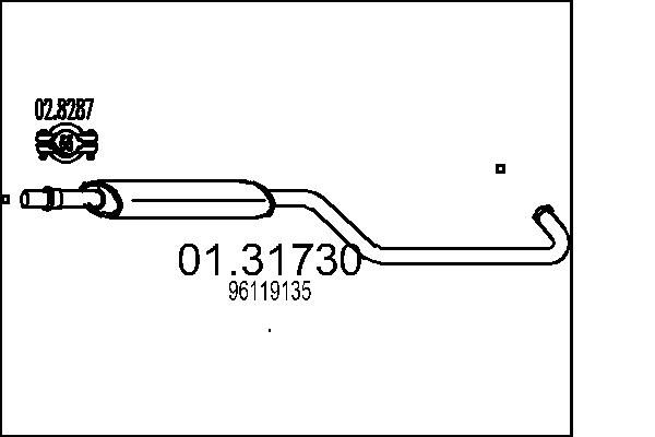 Tłumik przedni MTS 01.31730