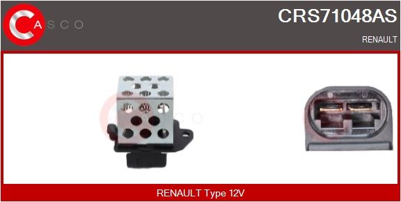 Předřazený odpor, elektromotor (ventilátor chladiče) CASCO CRS71048AS