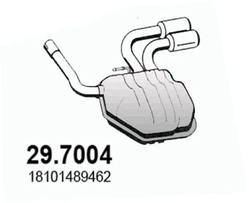 Tłumik końcowy ASSO 29.7004