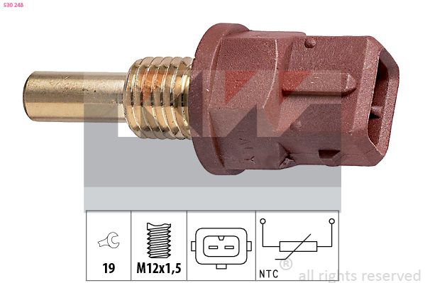 Czujnik, temperatura oleju KW 530 248