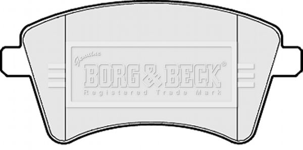 Zestaw klocków hamulcowych, hamulce tarczowe BORG & BECK BBP2152