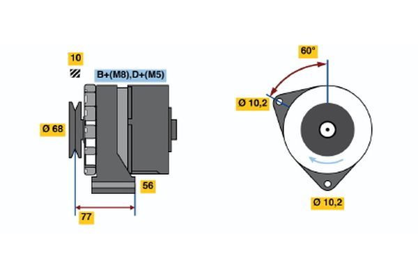 Alternator BOSCH 0 120 469 589
