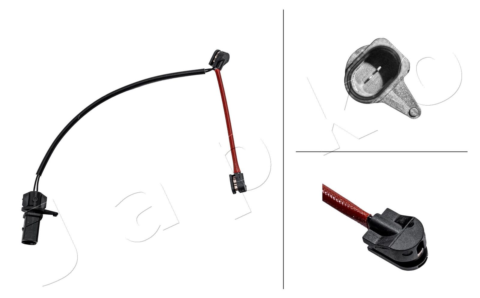 Styk ostrzegawczy, zużycie okładzin hamulcowych JAPKO BPW-098