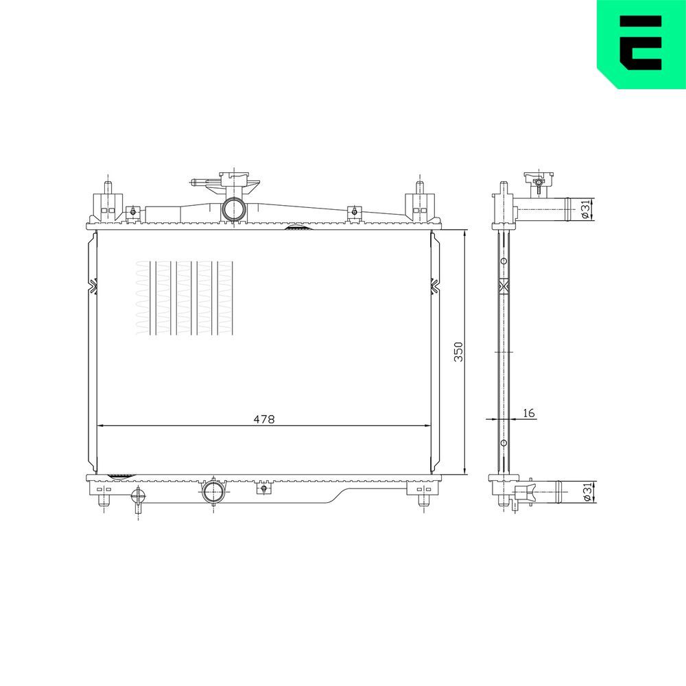 Radiator, racire motor ERA 673234