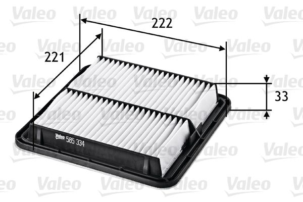 Vzduchový filter VALEO 585334