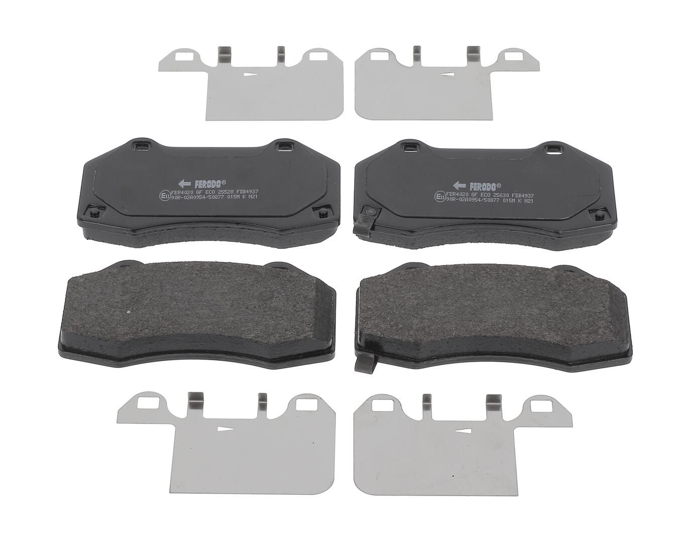 set placute frana,frana disc FERODO PREMIER ECO FRICTION FDB4937