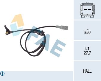 Czujnik, prędkość obrotowa koła FAE 78087