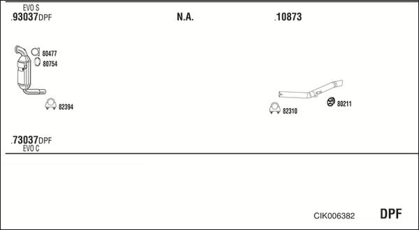 Układ wydechowy WALKER CIK006382