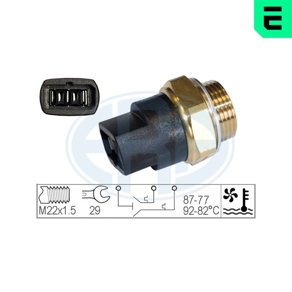 Comutator temperatura, ventilator radiator ERA 330204