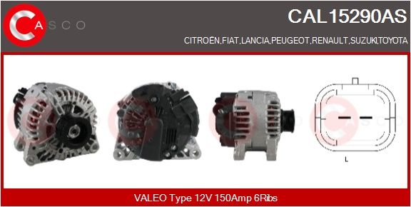 Levně generátor CASCO CAL15290AS