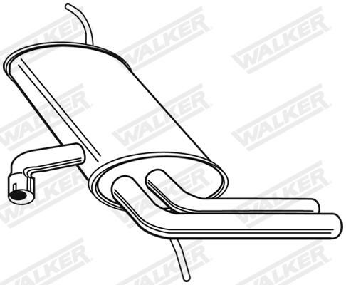 Levně Zadní tlumič výfuku WALKER 23259
