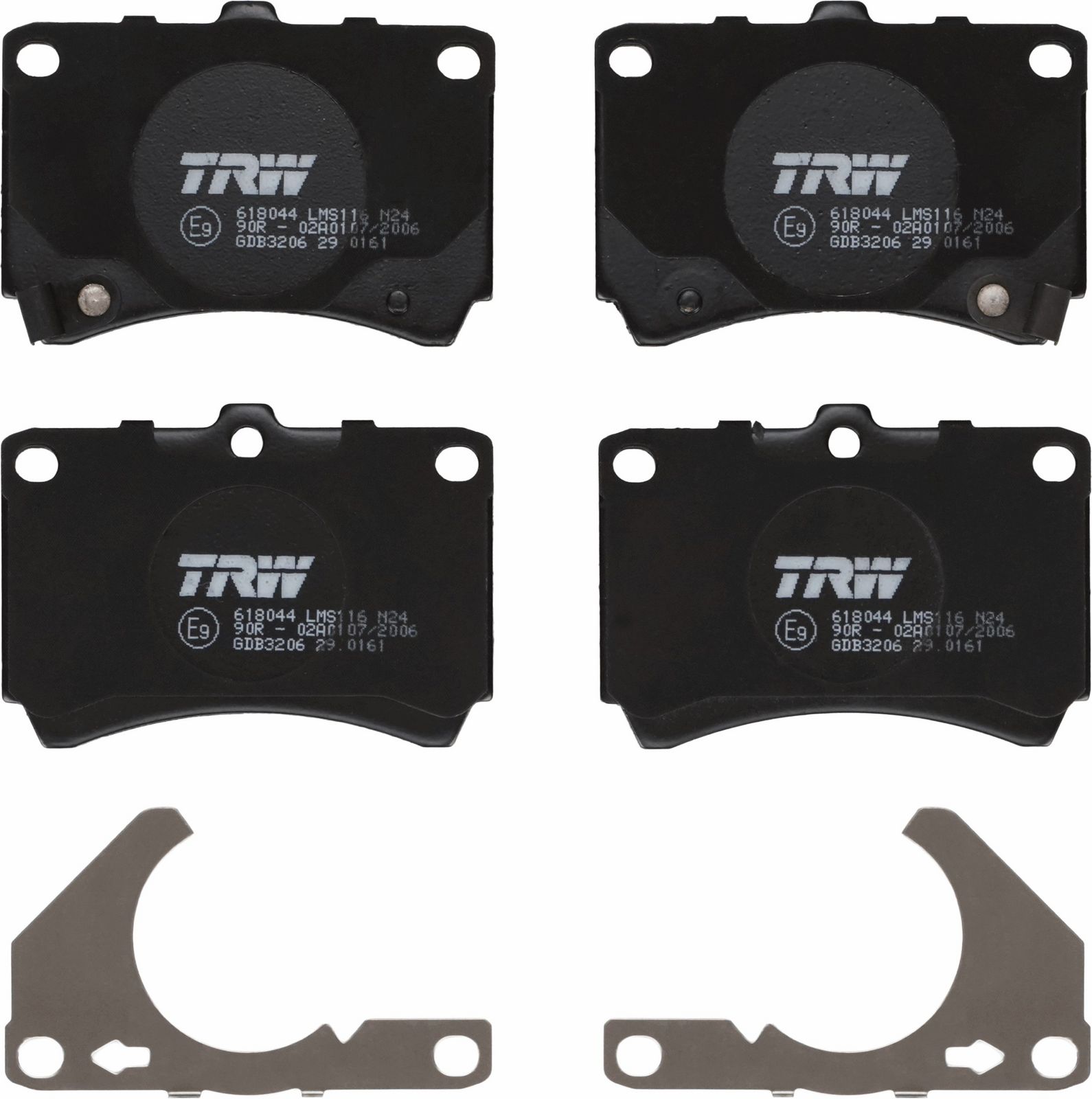 set placute frana,frana disc TRW GDB3206