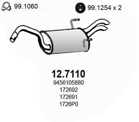 Tłumik końcowy ASSO 12.7110