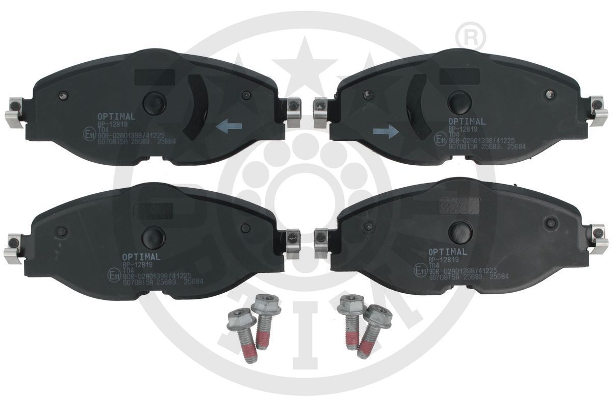 Zestaw klocków hamulcowych, hamulce tarczowe OPTIMAL BP-12819