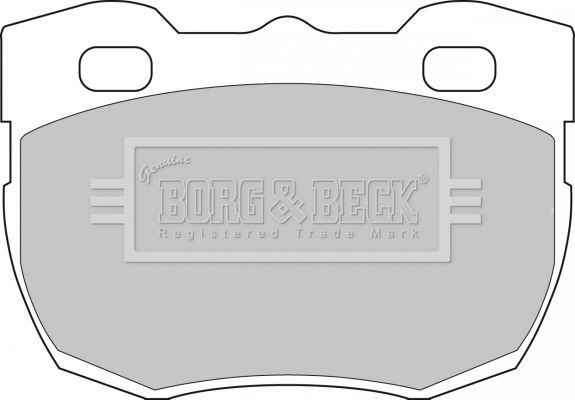 Zestaw klocków hamulcowych, hamulce tarczowe BORG & BECK BBP1496