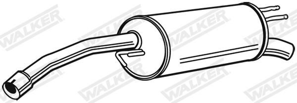 Levně Zadní tlumič výfuku WALKER 21484